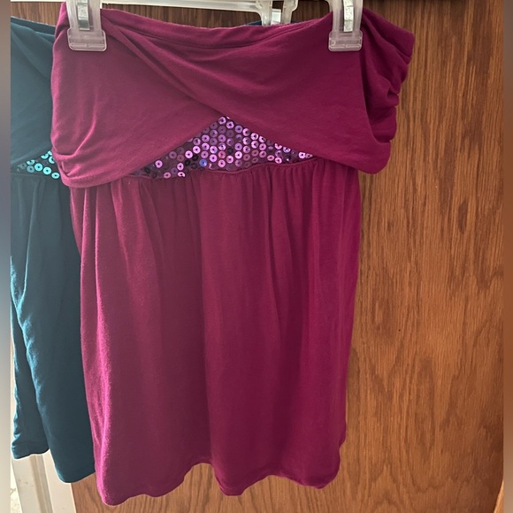 Express Sequin Accent strapless tops - Picture 3 of 6
